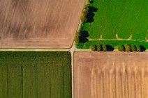 AERIAL ART - farm road crossing - Niederkassel - Germany