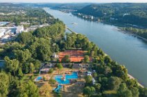 AERIAL ART - Freibad Bad Honnef and RIVER RHINE