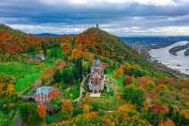 AERIAL ART - Autumnal Siebengebirge with Drachenburg and Drachenfels and River Rhine - Koenigswinter - Germany 3 AERIAL ART - Autumnal Siebengebirge with Drachenburg and Drachenfels and River Rhine - Koenigswinter - Germany 3.jpg