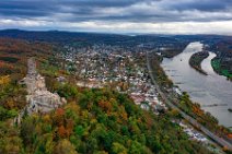 AERIAL ART - Autumnal Siebengebirge with Drachenfels and River Rhine - Koenigswinter and Bad Honnef - Germany 1 AERIAL ART - Autumnal Siebengebirge with Drachenfels and River Rhine - Koenigswinter and Bad Honnef - Germany 1.jpg