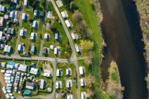 AERIAL ART - camp ground at river Sieg - Germany 1 AERIAL ART - camp ground at river Sieg - Germany 1