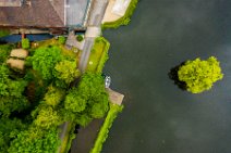 AERIAL ART - old mill and lake - Wegberg - Germany AERIAL ART - old mill and lake - Wegberg - Germany