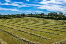 AERIAL ART - hay tracks on a field - Schleswig Flensburg district - Germany 01 AERIAL ART - hay tracks on a field - Schleswig Flensburg district - Germany