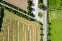AERIAL ART - hay tracks on a field - Schleswig Flensburg district - Germany 06 AERIAL ART - hay tracks on a field - Schleswig Flensburg district - Germany