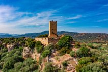 AERIAL ART - tower of Fava Castle - Posada - Sardinia - Italy 01 AERIAL ART - tower of Fava Castle - Posada - Sardinia - Italy 01.jpg