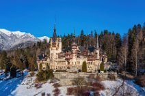 AERIAL ART - PELES CASTLE near Sinaia - Romania 01 AERIAL ART - PELES CASTLE near Sinaia - Romania 01.jpg