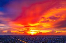 AERIAL ART - dramatic sunset and burning sky over Cape Coral - Florida - USA 02 AERIAL ART - dramatic sunset and burning sky over Cape Coral - Florida - USA 02.jpg