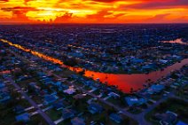 AERIAL ART - dramatic sunset and burning sky over Cape Coral - Florida - USA 07 AERIAL ART - dramatic sunset and burning sky over Cape Coral - Florida - USA 07.jpg
