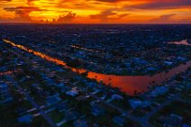 AERIAL ART - dramatic sunset and burning sky over Cape Coral - Florida - USA 08 AERIAL ART - dramatic sunset and burning sky over Cape Coral - Florida - USA 08.jpg