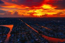 AERIAL ART - dramatic sunset and burning sky over Cape Coral - Florida - USA 09 AERIAL ART - dramatic sunset and burning sky over Cape Coral - Florida - USA 09.jpg