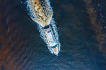 AERIAL ART - BOAT AND WAKE near Picnic Island - Florida - USA AERIAL ART - BOAT AND WAKE near Picnic Island - Florida - USA.jpg