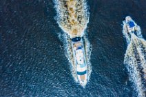 AERIAL ART - two boats passing each other - near Picnic Island - Florida - USA AERIAL ART - two boats passing each other - near Picnic Island - Florida - USA.jpg
