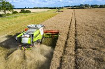 AERIAL ART - rapeseed harvest with Claas harvester - Germany 07 AERIAL ART - rapeseed harvest with Claas harvester - Germany