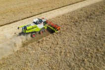 AERIAL ART - rapeseed harvest with Claas harvester - Germany 11 AERIAL ART - rapeseed harvest with Claas harvester - Germany