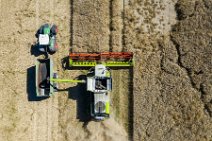 AERIAL ART - rapeseed harvest with Claas harvester - Germany 22 AERIAL ART - rapeseed harvest with Claas harvester - Germany