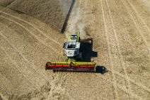 AERIAL ART - rapeseed harvest with Claas harvester - Germany 27 AERIAL ART - rapeseed harvest with Claas harvester - Germany