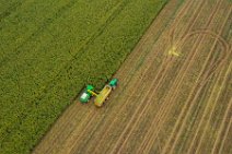 AERIAL ART - CORN HARVEST with corn chopper and tractor and trailer 27 AERIAL ART - CORN HARVEST with corn chopper and tractor and trailer 27.jpg