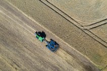 AERIAL ART - John Deer tractor working on a field - Germany 04 AERIAL ART - John Deer tractor working on a field - Germany