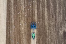 AERIAL ART - John Deer tractor working on a field - Germany 10 AERIAL ART - John Deer tractor working on a field - Germany