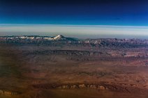 GEO ART - view to Alborz mountain range with Mount Damavand - northern Iran GEO ART - view to Alborz mountain range with Mount Damavand - northern Iran