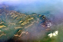 GEO ART - MOUNTAIN REGION IN MORNING FOG - NORTH OF ZHENGZHOU - CHINA GEO ART - MOUNTAIN REGION IN MORNING FOG - NORTH OF ZHENGZHOU - CHINA