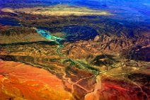 20120217_114801_GEOART_Algeria_SAHARA_ATLAS GEO ART: Algeria, SAHARA ATLAS MOUNTAINS, north west of El Bayadh (32 37.6N 000 06.3E); with salt mines of Ain Ouarka
