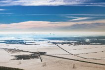 GEIO ART - FIelDS NORTH OF BUCHAREST AND CITY IN HAZE - ROMANIA GEIO ART - FIelDS NORTH OF BUCHAREST AND CITY IN HAZE - ROMANIA