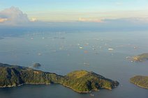 GEO ART - VESSELS WAITING FOR THE CANAL PASSAGE NEAR TABOGA ISLAND AND TABUGUILLA ISLAND - PACIFIC SIDE - PANAMA 3