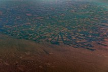 GEO ART - FIELDS AND CULTIVATION SOUTHEAST OF MARY - TURKMENISTAN 1