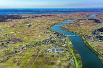 GEO ART - fields and tone river - northeast of Tokyo - Japan 1 GEO ART - fields and tone river - northeast of Tokyo - Japan 1.JPG