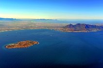 GEO ART - SOUTHBOUND VIEW ON CAPETOWN WITH TABLE MOUNTAIN AND ROBBEN ISLAND - SOUTH AFRICA 04 GEO ART - SOUTHBOUND VIEW ON CAPETOWN WITH TABLE MOUNTAIN AND ROBBEN ISLAND - SOUTH AFRICA 04