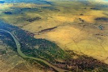 GEO ART - FIELDS ALONG BLUE NILE RIVER - SOUTHEAST OF KHARTOUM - SUDAN 2