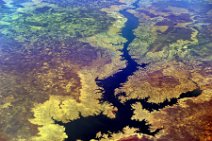 GEO ART - LANDSCAPE AND RIVER EAST OF AL QUADARIF - SUDAN 1