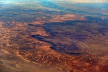 GEO ART - LANDSCAPE AROUND BLUE NILE RIVER - SOUTH OF KHARTOUM - SUDAN