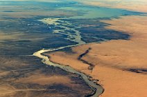 GEO ART - NILE RIVER NORTH OF KHARTOUM - SUDAN