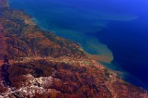 20120217_121850_GEOART_Algeria_DAMOUS GEO ART: Algeria, city of DAMOUS; estuary of OUED HAMLIL into the Mediterranean Sea