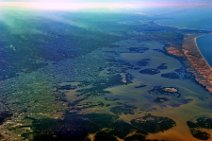 20110917_134252_GEOART_EGYPT_BOROLUS_LAKE GEO ART: EGYPT, north shore of River NILE DELTA; salt water lake: LAKE BOROLUS; Kafr el-Sheikh Governorate