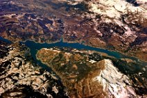 20120217_133057_GEOART_Lac_de_Serre_Poncon GEO ART: France, LAC DE SERRE-PONCON; a reservoir in the french Western Alpes