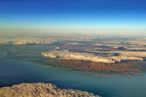 GEO ART - BRIDGE FROM URMIA TO ISLAMI ISLAND - LAKE URMIA - IRAN GEO ART - BRIDGE FROM URMIA TO ISLAMI ISLAND - LAKE URMIA - IRAN