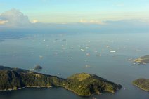 GEO ART - VESSELS WAITING FOR THE CANAL PASSAGE NEAR TABOGA ISLAND AND TABUGUILLA ISLAND - PACIFIC SIDE - PANAMA 4