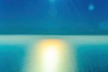 GEO ART - lonely ship in sunset light - Mediterranean Sea