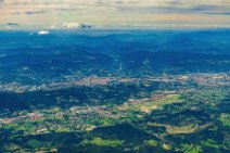 GEO ART - Bilbao Airport and city in the back - Spain 1