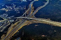 GEO ART - HIGHWAY CROSSING NEAR DALLAS - TEXAS - USA GEO ART - HIGHWAY CROSSING NEAR DALLAS - TEXAS - USA