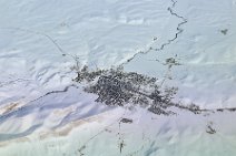 DSC_1476 Luftaufnahme: Siedlung Zagrosgebirge im Westen des Iran |picture from the air:village at the Zagros mountain range in the western part of Iran|