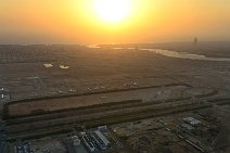 GEO ART - KING ABDULAZIZ INTERNATIONAL AIRPORT AND OBHUR CREEK - DURING SUNSET - JEDDAH - SAUDI ARABIA GEO ART - KING ABDULAZIZ INTERNATIONAL AIRPORT AND OBHUR CREEK - DURING SUNSET - JEDDAH - SAUDI ARABIA