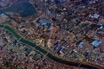 20121010_025429_GEOART_city_of_TAIYUAN_and_FEN_HE_river_CHINA GEO ART: city of TAIYUAN, river: FEN HE