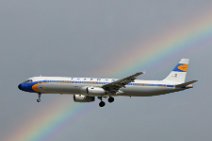 LUFTHANSA A321 D-AIDV RETRO with rainbow