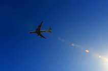 LUFTHANSA BOEING B747-8 FLYING IN SUNLIGHT LUFTHANSA BOEING B747-8 FLYING IN SUNLIGHT