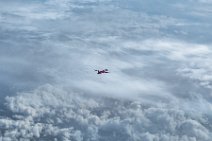 WIZZ AIR Airbus A320 Sharkelt flying over clouds 02 WIZZ AIR Airbus A320 Sharkelt flying over clouds 02