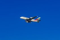 Emirates Airbus A380-800 taking off in Dubai - United Arab Emirates Emirates Airbus A380-800 taking off in Dubai - United Arab Emirates.JPG
